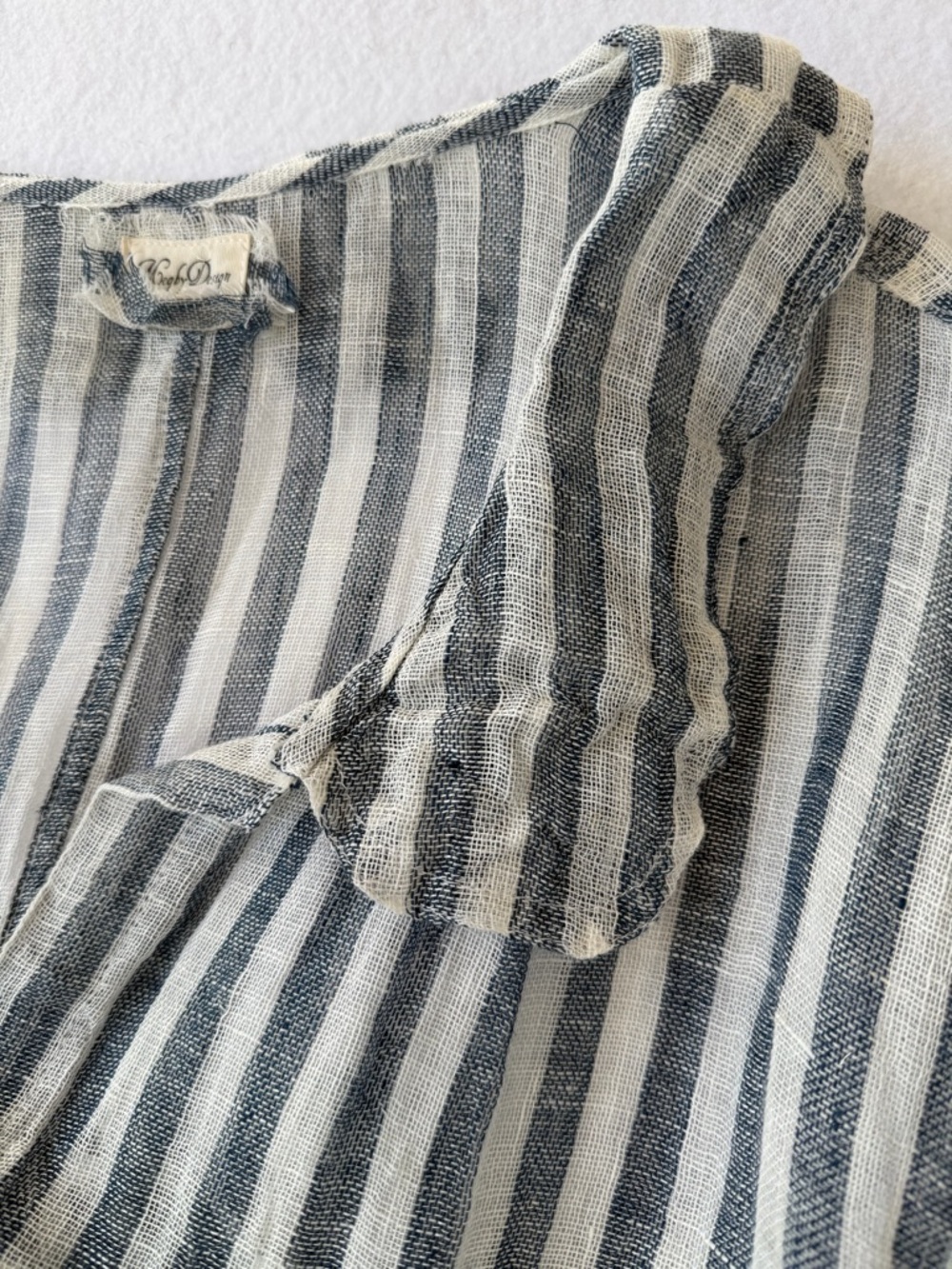 MegbyDesign Linen Stripe Tunic Dress size OS - Picture 3 of 5